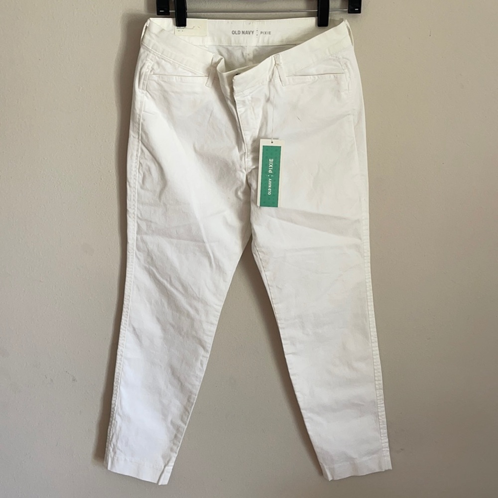 Old Navy Pixie White Ankle Length Jeans 4